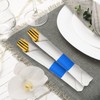 XINGYUNDEL Paper Napkin Bands,Napkin Rings Self Adhesive,Silverware Wraps Bands(Blue,2000 pcs)