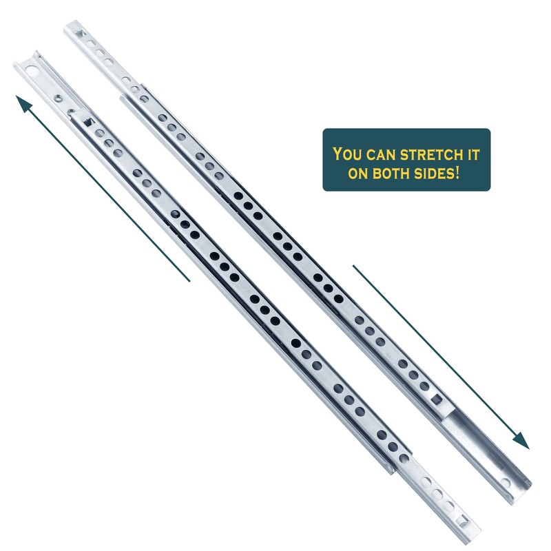 Uenhoy 1 Pair Drawer Slides 13.46" Full Extension Slide Track