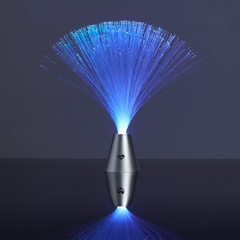 Tinc Funky Fibre Optic Lamp - Bedroom Mood Lighting, Plastic,Silver