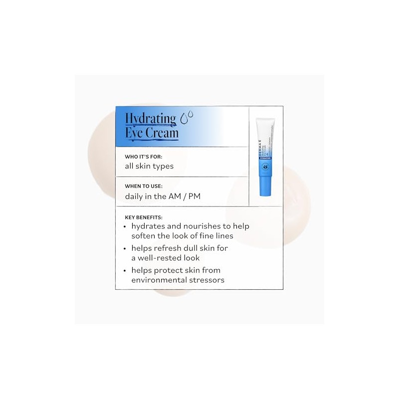 Derma E Crema para ojos con Pycnogenol y ácido hialurónico