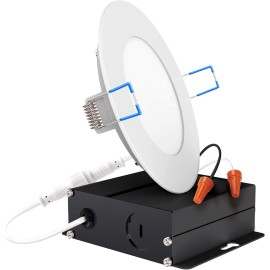 Sunco Ceiling Lights Slim 4In Ultra Thin LED Recessed  3000K Warm White Dimmable 10W