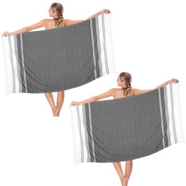 Dlebay Beach Towel 2 Pack,Sand Free Beach Towels Oversized 39 x 72,Turkish Beach Towel Quick Dry,Lightweight Pool Towels for Adults Diamond Travel Towel,Cool Beach Essentials Super Absorbent Towels