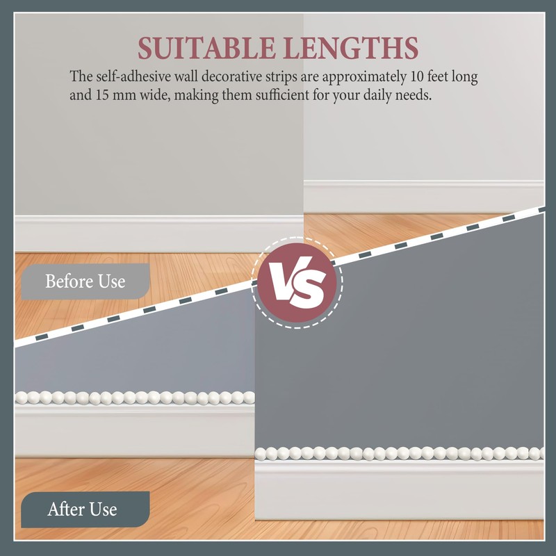 10FT Flexible Molding Trim Peel and Stick for Walls Decorative,DIY