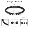 VCCWYQK Cremation Jewellery Lava Stone Urn Bracelet for Ashes for