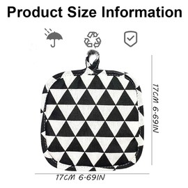 WeddHuis Set of 4 Pot Holders Cotton Heat Resistant Washable Protective Cloth for Cooking Baking Kitchen Accessories, multicoloured