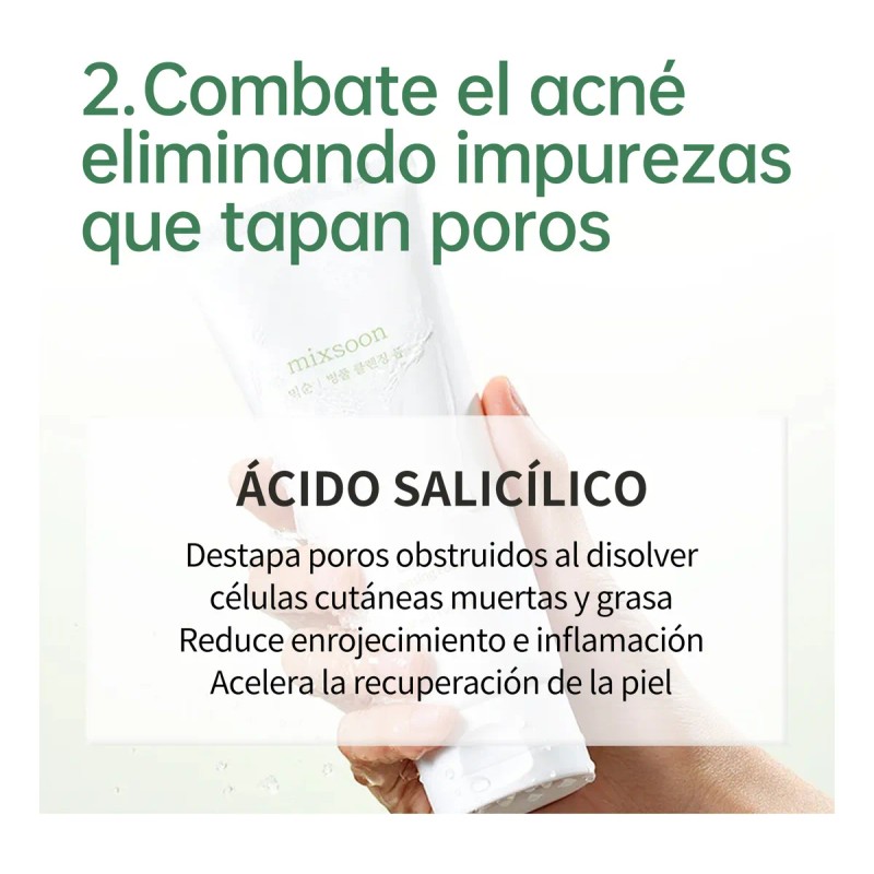 Mixsoon Espuma Limpiadora Centella Calmante Y Antiacné 150ml