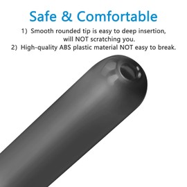 ANGCURE Lube Applicator, Easy-to-Use Lubrication Syringe with Comfortable Rounded Cap, Reusable, Precise 10ml Measurement, Ideal for Men, Women & Couples (Black & Blue)