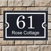 Badgemaster Layered Glass Effect Modern Anthracite Acrylic House Number Sign