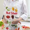 JXGZSO Hot Stuff Chili Pepper Apron Cooking Chef Apron with