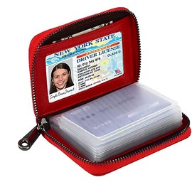 Card Case, Large Capacity, Women's, Coin Purse, Leather Card Slot, Magnetic Protection, Skimming, Prevents Credit Card Case, Point Card Case, Card Case, Coin Purse, Business Card, Employee ID Card,