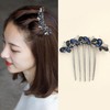 Bridal Flower Side Hair Clips, Pearl Hair Pieces Comb Bridal