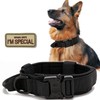 Tactical Dog Collar, Military Nylon Dog Collar Thick with Handle