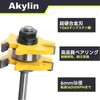 Akylin 2-Piece Horizontal Groove Bit, T-Shaped Router Bit, 0.2 inch