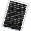 Bransfy Cluster Lashes 266PCS D Curl Individual Eyelashes Natural Lash