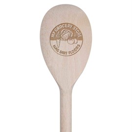 30cm 'My Grocery Store Has Dirt Floors' Wooden Cooking Spoon (SO00025621)