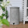 Rustic Farmhouse Decor Trash Can with Lid and Pedal Retro