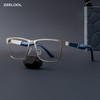 Zeelool Blue Light Glasses for Men Metal Rectangle Eyeglasses JGM146843-01