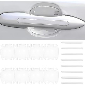 16Pcs Protector de Puertas Automovil, Protectores para Manija de Puerta de Coche Autoadhesivo Impermeable Antiarañazos Puerta Lateral Adecuado para AutomóViles, Todoterrenos