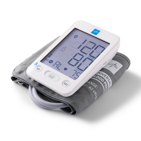 Medline Bluetooth Blood Pressure Monitor, Universal Upper Arm Cuff, Digital