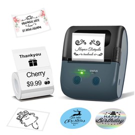 2 Inch Label Maker - L7 Thermal Label Printer Portable Bluetooth Label Maker with Tape,Support with Android&IOS, Easy to Use for Office, Home, Business, Clothing, Address, Mailing(with 1 Roll Label)