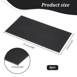 PH PandaHall 6pcs Black Handbag Base Shaper, 9.8 x 5 Inch Bag Purse Bottom Insert Plastic Bag Stabilizer Bag Liner Board Rectangle Sheet for Handbag Tote Leather Purse Bag Backpack Knitting Bag