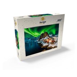 Aurora Borealis Over Hamnoy in Norway - Premium 1000 Piece Jigsaw Puzzle for Adults