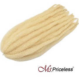 Ms.Priceless Blonde 24 inch Cuban Twist hair Marley Twist Braiding Hair for Black Woman (#613, 3Packs-24 Inch)