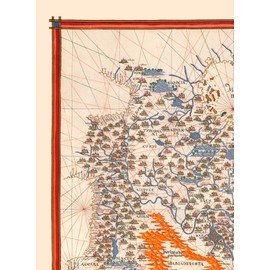 Maps of the past Historic Map - Arabia - Martines 1587 - 23 x 31.35 - Vintage Wall Art - Matte Art Paper