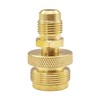 Uenede Brass Propane Gas Adapter 3/8" Flare Male to 1"-20