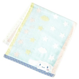 Uchino Sanrio Hyokkori Face Towel, Approx. 13.4 x 29.5 inches (34 x 75 cm), Blue, Cinnamoroll, 4812F139 B