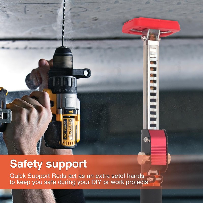 Cabinet Adjustable Support Pole, Upper Hand Work Support for Cabinet