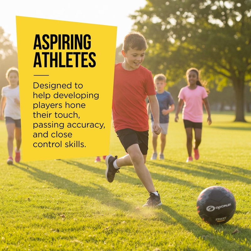 Optimum All-Surface Street Football for Concrete, Cage, Grass & Astroturf