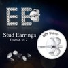 Supcare Letter Earrings Silver 925 Girls Stud Earrings with Zirconia