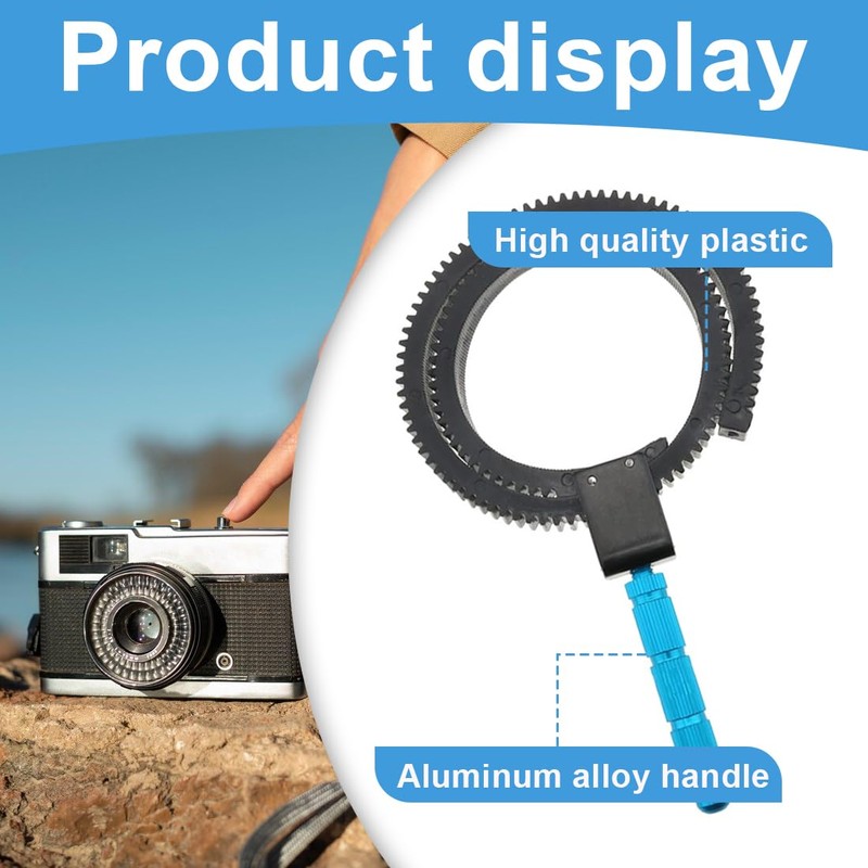 FIMWOLZ Follow Focus Ring for DSLR Lens Notched Rubber Ring