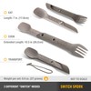 UCO 27008 Outdoor Camping Tableware Switch Spoke Utensil Set, Sandstone