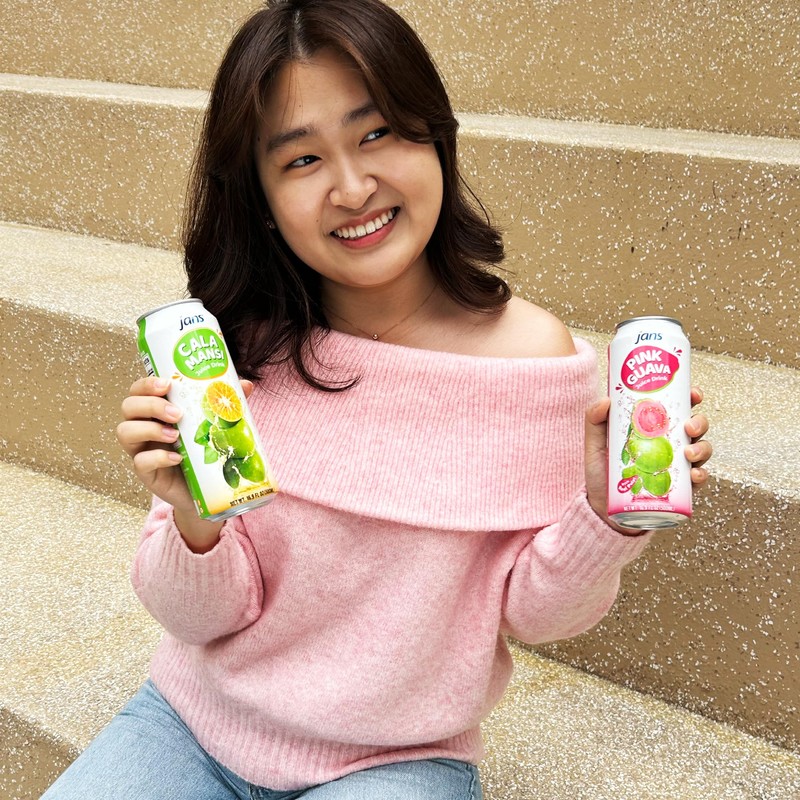 Jans Golden Lime Juice Calamansi Drink (16.9 oz Cans, 12-Pack)