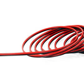 AWG26 Electric Wire, 66.6 ft (20 m), Red and Black