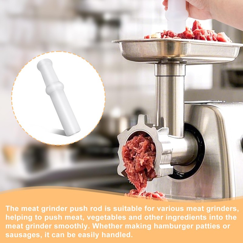 Universal Meat Grinder Pusher Tool, Food Contact Grade Plastic 7.8