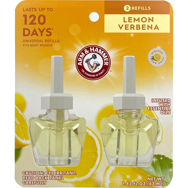 Arm & Hammer Plug in Scented Oil 2 Refills, Lemon
