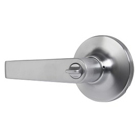 BRINKS Commercial - Light Duty Privacy Door Lever, Satin Chrome Finish - Meets ANSI Grade 2 Standards and is ADA Compliant