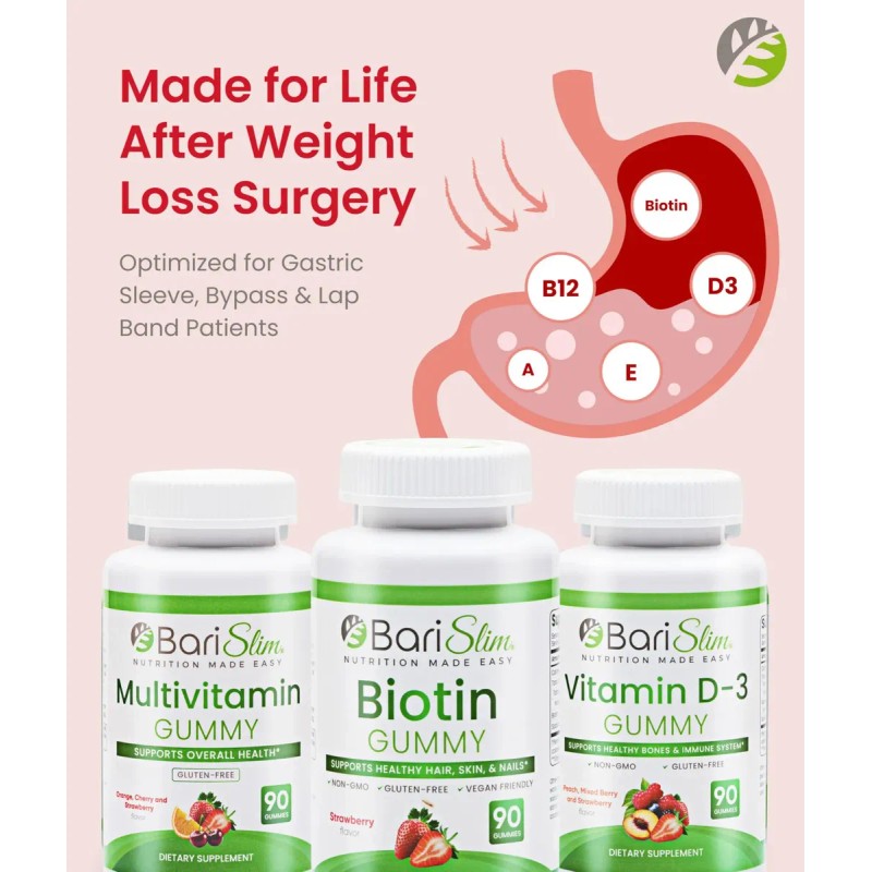 Barislim Multivitaminas Gummies Post Cirugía Bariátrica 90