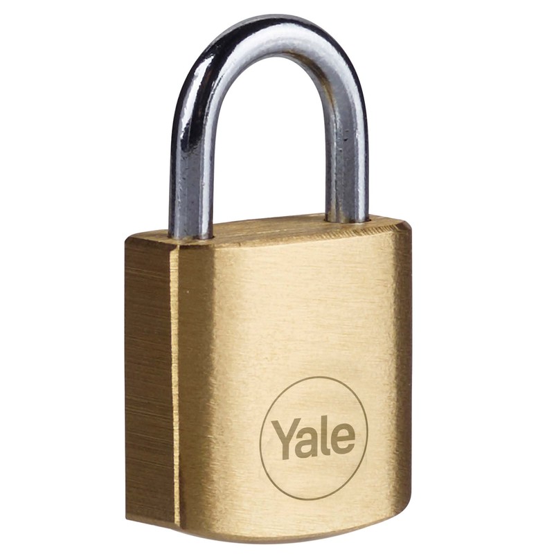 Yale - Y110B/20/111/4 Standard Security 20mm Brass Padlock, Pack of