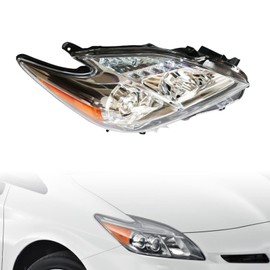 TBVECHI Headlight, Headlights Assembly Halogen Headlamp Headlight Restoration Kit Front Lamp Fit for Toyota Prius 2010 2011- Passenger Side