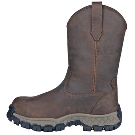 Hoss Men's Recon 11" Wellington Industrial Boot, Brown, 13 XX-Wide