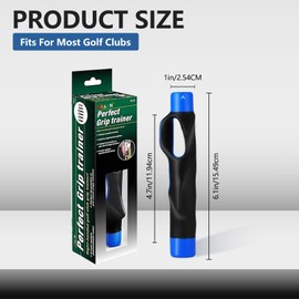 Golf Grip Trainer, Golf Training Grip, Golf Club Grips, Grip Trainer, Golf Grip, Attachment For Improved Hand Positioning On Golf Club #F