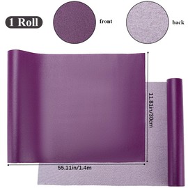 CRASPIRE 140x30cm Faux Leather Book Cloth Purple for A4-A8 Books Binding Smooth PU Surface Polyurethane Coated Non-Woven Base Covering Protector Bookcover Album Scrapbooking DIY Bookcloth