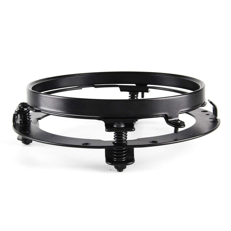 HANEU (Black 7" inch Round LED Daymaker Projector Headlight Trim