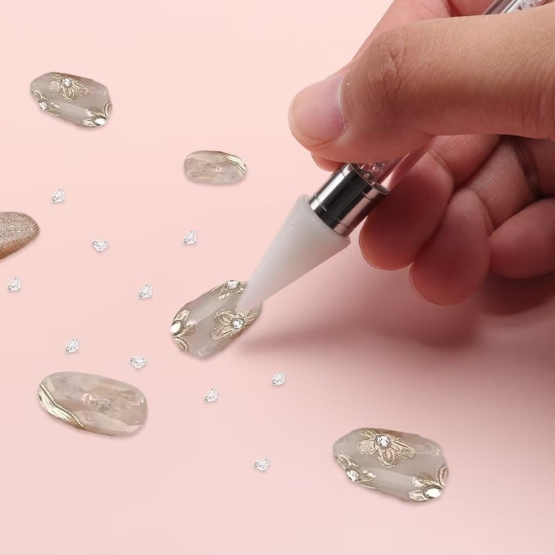 OOTDAY Rhinestone Picker Dotting Pen, Dual End Nail Rhinestone Picker