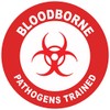 Bloodborne Pathogens Trained 2 Hard Hat Labels Helmet Vinyl Stickers