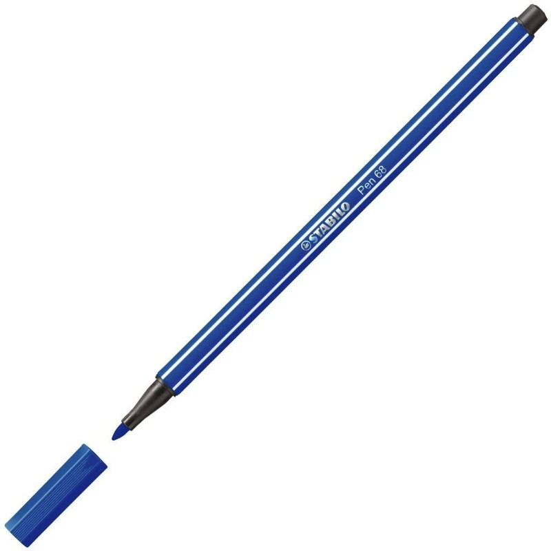Stabilo Fibre-tip Pen 68, Thickness: 1.0 mm, Ultramarine – Pack
